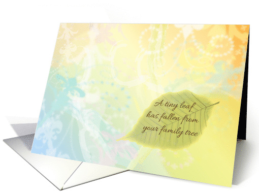 Sympathy Great Granddaughter Stillborn Loss card (1687374)