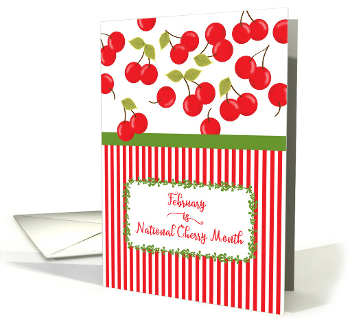 National Cherry Month February Cherries card (1687760)
