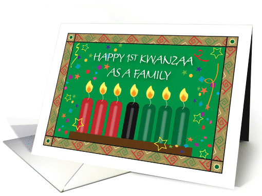 1st Kwanzaa As A Family Candles card (1716066)