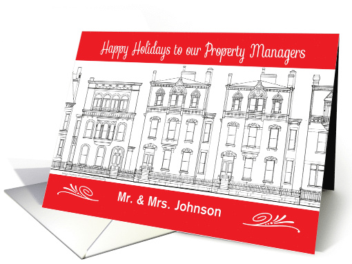 Custom Property Managers Happy Holidays card (1738082)