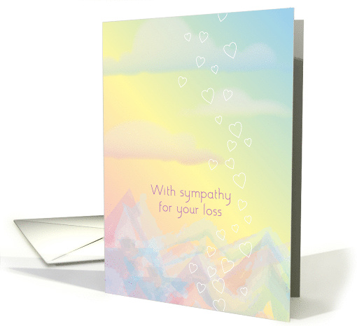 Sympathy For Kids Pastel Abstract Hearts card (1746244)