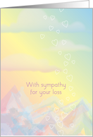 Sympathy For Kids Pastel Abstract Hearts card