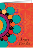 Happy Navratri Hindu Festival Celebration card