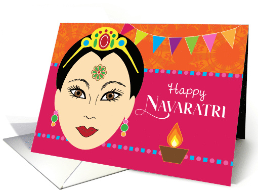 Happy Navaratri Goddess Durga Festival card (1746916)
