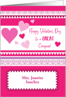 Custom Valentine’s Day For Caregiver Hearts card