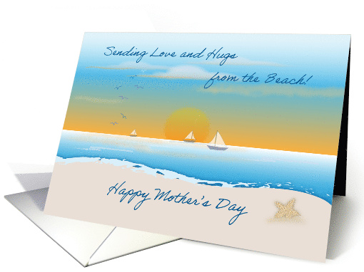 Beach Theme Mother's Day Sail Boats Star Fish card (1759182)