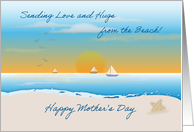 Beach Theme Mother’s Day Sail Boats Star Fish card