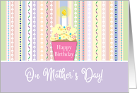 Birthday On Mother’s Day Cupcake Candle card