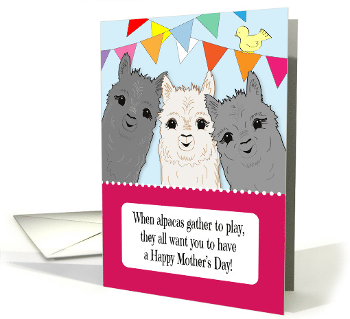 Alpacas Happy Mother's Day Wish card (1759534)