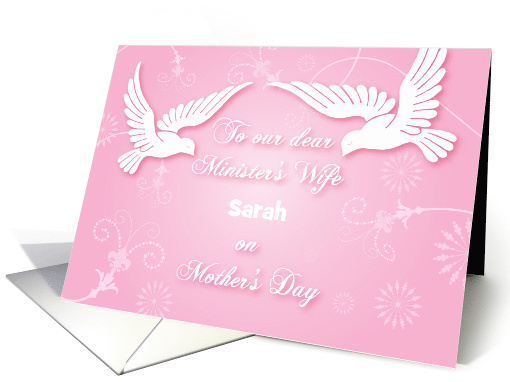 Custom Mother's Day For Minister's Wife Doves card (1764172)