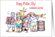 Custom Name Polka Band Mother’s Day card