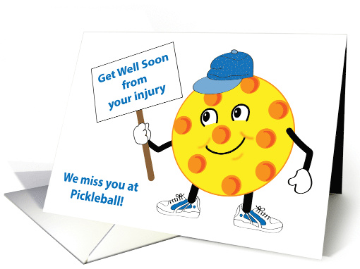 Get Well Pickleball Player Sign card (1765852)