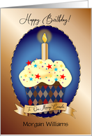 Custom Name Marriage Counselor Birthday Cupcake card