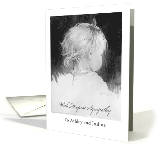 Custom Name Sympathy Loss of Daughter Painting card (1769468)