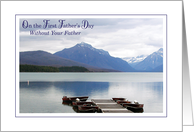 First Father’s Day Without Father Glacier Lake card