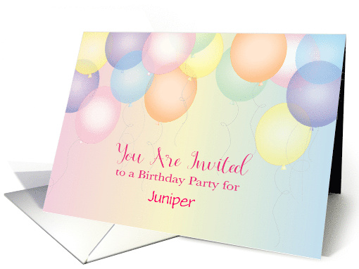 Custom Name Teen Or Tween Birthday Invitation card (1771114)