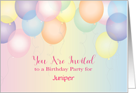 Custom Name Teen Or Tween Birthday Invitation card