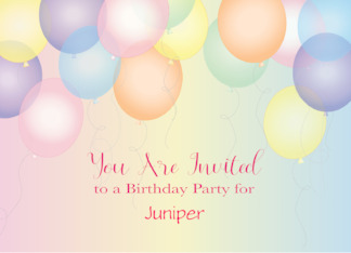 Custom Name Teen Or Tween Birthday Invitation