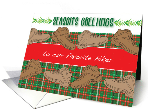 Christmas Hiking Boots Theme card (1786526)