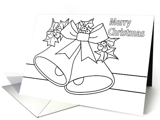 Christmas Bells Coloring card (1788792)