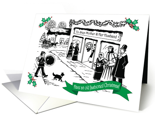 Christmas For Step Mother And Husband card (1793186)