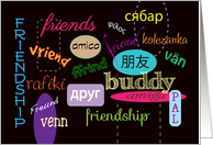 Friendship Card Different Languages card