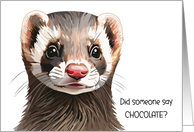 Ferret Happy Valentine’s Day card