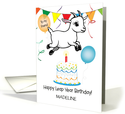 Custom Leap Year Birthday For Friend card (1814070)