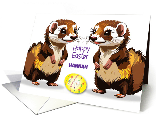 Custom Name Ferret Easter Egg card (1823020)