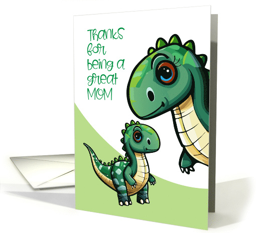 Cartoon Dinosaurs Mother's Day card (1824900)