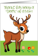 Cartoon Deer Mother’s Day card