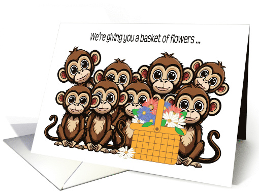Cartoon Monkeys Mother's Day card (1829910)
