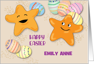 Custom Name Easter Starfish card