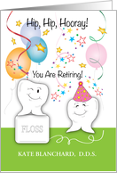 Congratulations Custom Name Dentist Retirement card