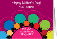 Custom Mother’s Day To Aunt From Nephew card