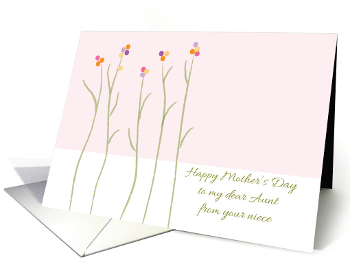 Mother's Day To Aunt From Niece Flowers card (1837348)