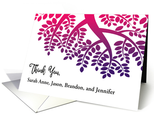 Custom Thank You Hosting 50th Anniversary Party card (1842816)