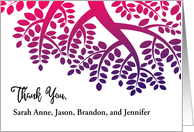 Custom Thank You Hosting 50th Anniversary Party card
