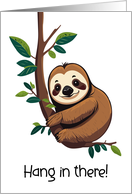 Get Well Sloth Theme card