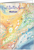 Custom Across The Miles Feel Better Abstract card