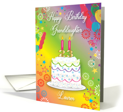 Birthday For Lauren card (1871022)