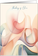 Thinking of You Loved One Care Facility Abstract card