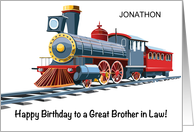 Custom Brother In Law Birthday Train card
