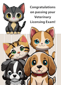 Congratulations Passing Veterinary Licensing Exam