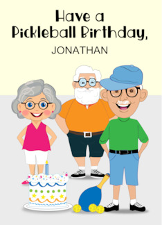 Custom Name Pickleball Birthday