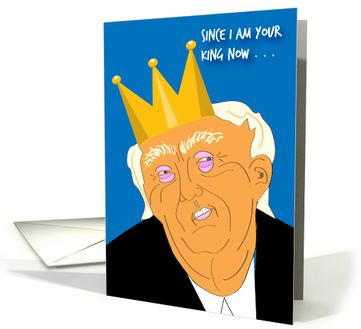 Political Trump Birthday Crown Tariffs card (1900102)