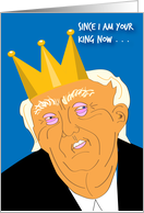 Political Trump Birthday Crown Tariffs card