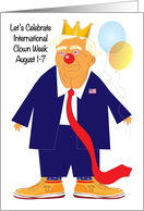 International Clown Week Humorous Trump card