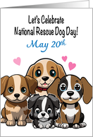 National Rescue Dog Day May 20 card