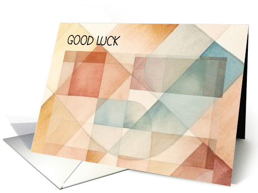 Blank Good Luck Abstract Art card (1918296)